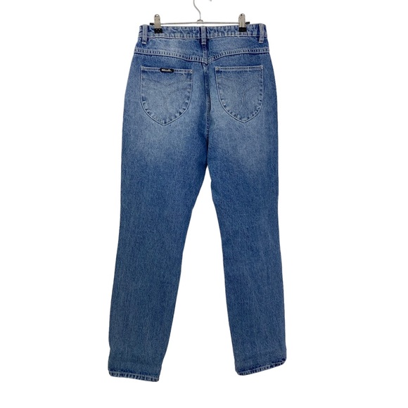 Rolla’s High Rise Relaxed Dusters Medium Wash Straight - Picture 3 of 7